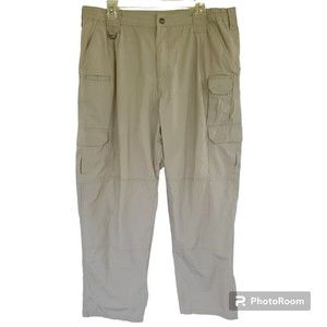 5.11 Tactical Cargo Pants Mens Size 38x32 Beige Ripstop Canvas 38 X 32